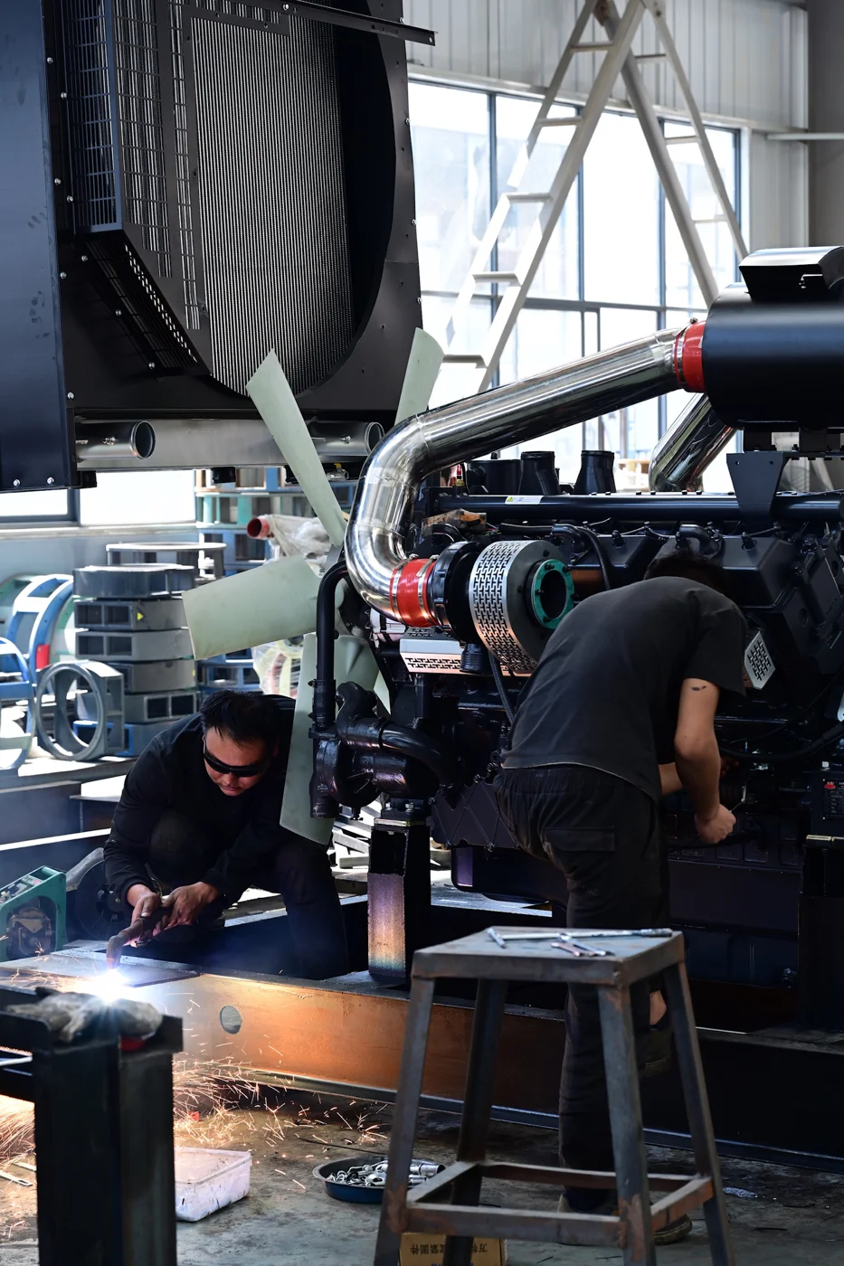 Fabrication and assembly in progress